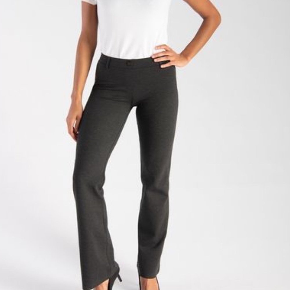 Betabrand Charcoal Gray Dress Yoga Pants Size XL Petite